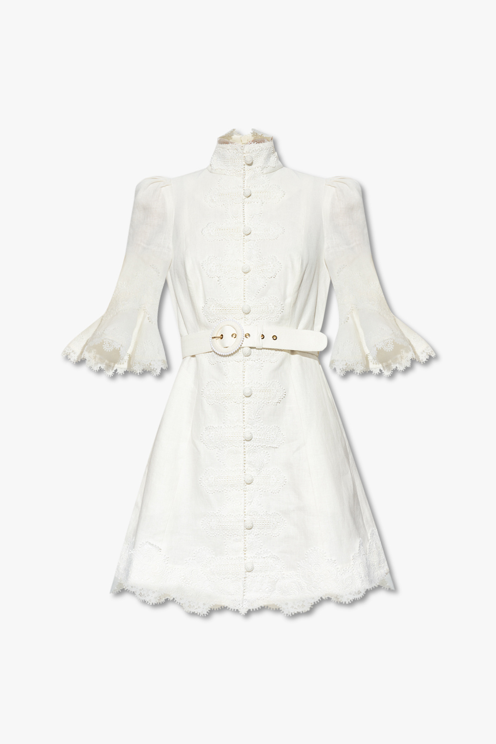 Zimmermann white hotsell long sleeve dress